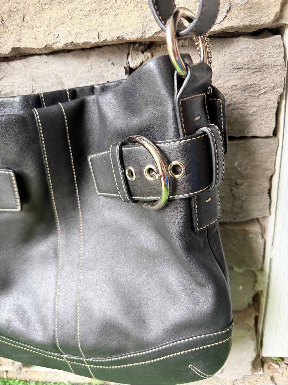 Coach Soho Slim Duffle Black Leather Women’s Crossbody Bag